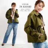 48-カーキ | ジャケット アウター ショート丈 | ONE 4 PREMIUM