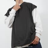 CHARCOAL | スウェットベスト アンサンブル ロンTee | ONE 4 PREMIUM