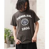 CHARCOAL | フロッキー 刺繍 Tシャツ | ONE 4 PREMIUM