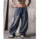 シャイニーデニム バギーパンツ メンズ | ONE 4 PREMIUM | 詳細画像6 