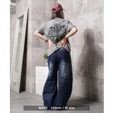 シャイニーデニム バギーパンツ メンズ | ONE 4 PREMIUM | 詳細画像12 