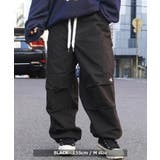 BLACK | カーゴパンツ メンズ ワイドパンツ | ONE 4 PREMIUM
