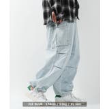 ICE BLUE | カーゴパンツ メンズ ワイドパンツ | ONE 4 PREMIUM