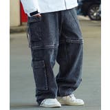CHEMICAL BLACK | ◆2way ワイドバギーカーゴパンツ◆ ワイドパンツ | ONE 4 PREMIUM