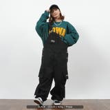 BLACK | ◆ルーズシルエット カーゴ オーバーオール◆ | ONE 4 PREMIUM