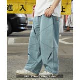 ◆ステッチワーク バルーンデニムパンツ◆ ワイドパンツ | ONE 4 PREMIUM | 詳細画像5