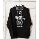 BLACK | フェイクレイヤード カレッジ オーバーサイズ | ONE 4 PREMIUM