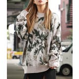 フラワー グレー | ◆モヘアタッチ 総柄 ビッグクルーニット◆ | ONE 4 PREMIUM