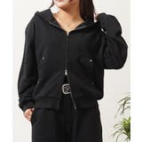 BLACK | スタッズ ダブルジップパーカー メンズ | ONE 4 PREMIUM