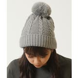 ボンボンニット帽 メンズ ニット帽[品番：OCGW0003821]｜ONE 4
