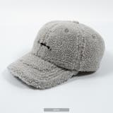 GRAY | ボア ロゴ刺繍 LOWCAP | ONE 4 PREMIUM