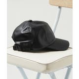 BLACK | 帽子 メンズ レザーキャップ | ONE 4 PREMIUM
