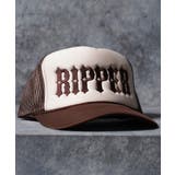 BROWN | RIPPER ロゴ メッシュキャップ | ONE 4 PREMIUM