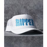 WHITE | RIPPER ロゴ メッシュキャップ | ONE 4 PREMIUM