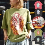 ◆ガールプリント ピグメントTシャツ◆ オーバーサイズ | ONE 4 PREMIUM | 詳細画像1