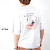 WHITE-A | ◆ユニーク イラスト ビッグTシャツ◆ | ONE 4 PREMIUM