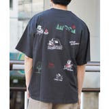 CHARCOAL | ◆イラスト 総刺繍 Tシャツ◆ | ONE 4 PREMIUM