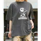 BLACK(B) | ◆ピグメント イラストTシャツ◆ オーバーサイズ | ONE 4 PREMIUM