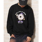 C柄-BLACK | オーバーサイズ トレーナー メンズ | ONE 4 PREMIUM