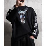 BLACK | 袖ロゴ オーバーサイズ スウェット | ONE 4 PREMIUM