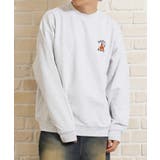 A柄-ASH | オーバーサイズ トレーナー メンズ | ONE 4 PREMIUM
