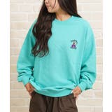 A柄-TURQUOISE | オーバーサイズ トレーナー メンズ | ONE 4 PREMIUM