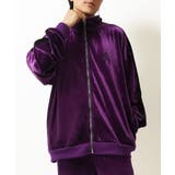 PURPLE | ◆ベロア トラックジャケット ◆ | ONE 4 PREMIUM