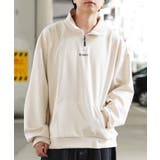IVORY | オーバーサイズ ハーフジップ スウェット | ONE 4 PREMIUM