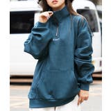 D.GREEN | オーバーサイズ ハーフジップ スウェット | ONE 4 PREMIUM