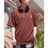 BROWN | ハーフジップ 半袖 メンズ | ONE 4 PREMIUM