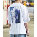 B柄/ホワイト | ◆水彩画風 フラワー バックプリントTシャツ◆ | ONE 4 PREMIUM