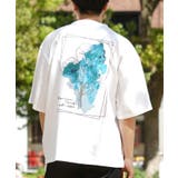 C柄/ホワイト | ◆水彩画風 フラワー バックプリントTシャツ◆ | ONE 4 PREMIUM