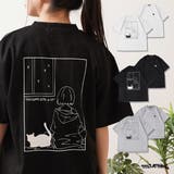 猫柄 バックプリント Tシャツ | ONE 4 PREMIUM | 詳細画像1 