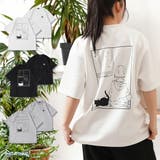 猫柄 バックプリント Tシャツ | ONE 4 PREMIUM | 詳細画像1 