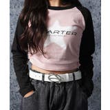 B柄-PNK×BLK | STARTER ラグラン 長袖Tシャツ | ONE 4 PREMIUM