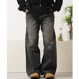 BLACK | ワイドパンツ メンズ デニム | ONE 4 PREMIUM