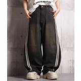 BLACK | バレルレッグ デニム メンズ | ONE 4 PREMIUM