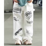 WHITE | ◆グラフィティー ワイド バギーパンツ◆ | ONE 4 PREMIUM