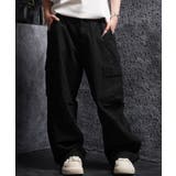 BLACK | カーゴパンツ メンズ ワイド | ONE 4 PREMIUM