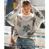 ◆総柄ジャガード 起毛クルーネックニット◆ オーバーサイズ | ONE 4 PREMIUM | 詳細画像13 