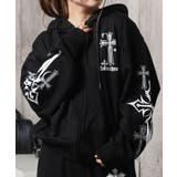 BLACK×WHITE | クロス ジップパーカー メンズ | ONE 4 PREMIUM