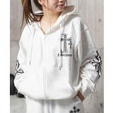 WHITE | クロス ジップパーカー メンズ | ONE 4 PREMIUM