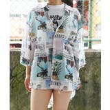 COLOR(B) | ◆オーガンジー 総柄シャツ◆ シアーシャツ | ONE 4 PREMIUM