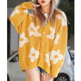 YELLOW-B柄 | ◆総柄ジャガード 起毛カーディガン◆ オーバーサイズ | ONE 4 PREMIUM