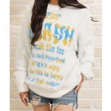 A柄-O.WHITE | シャギーニット レディース セーター | ONE 4 PREMIUM