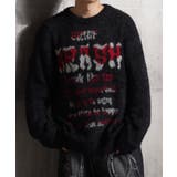 A柄-BLACK | シャギーニット レディース セーター | ONE 4 PREMIUM