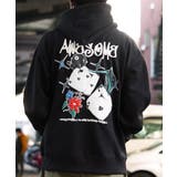 BLACK | ◆グラフィック 発砲プリント 裏起毛 | ONE 4 PREMIUM
