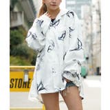 FLOUR WHITE | ◆総柄 オープンカラー オーバーシャツ◆ | ONE 4 PREMIUM