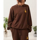 BROWN | LA ロゴ刺繍 ルーズ | ONE 4 PREMIUM