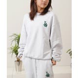 WHITE MIX | LA ロゴ刺繍 ルーズ | ONE 4 PREMIUM